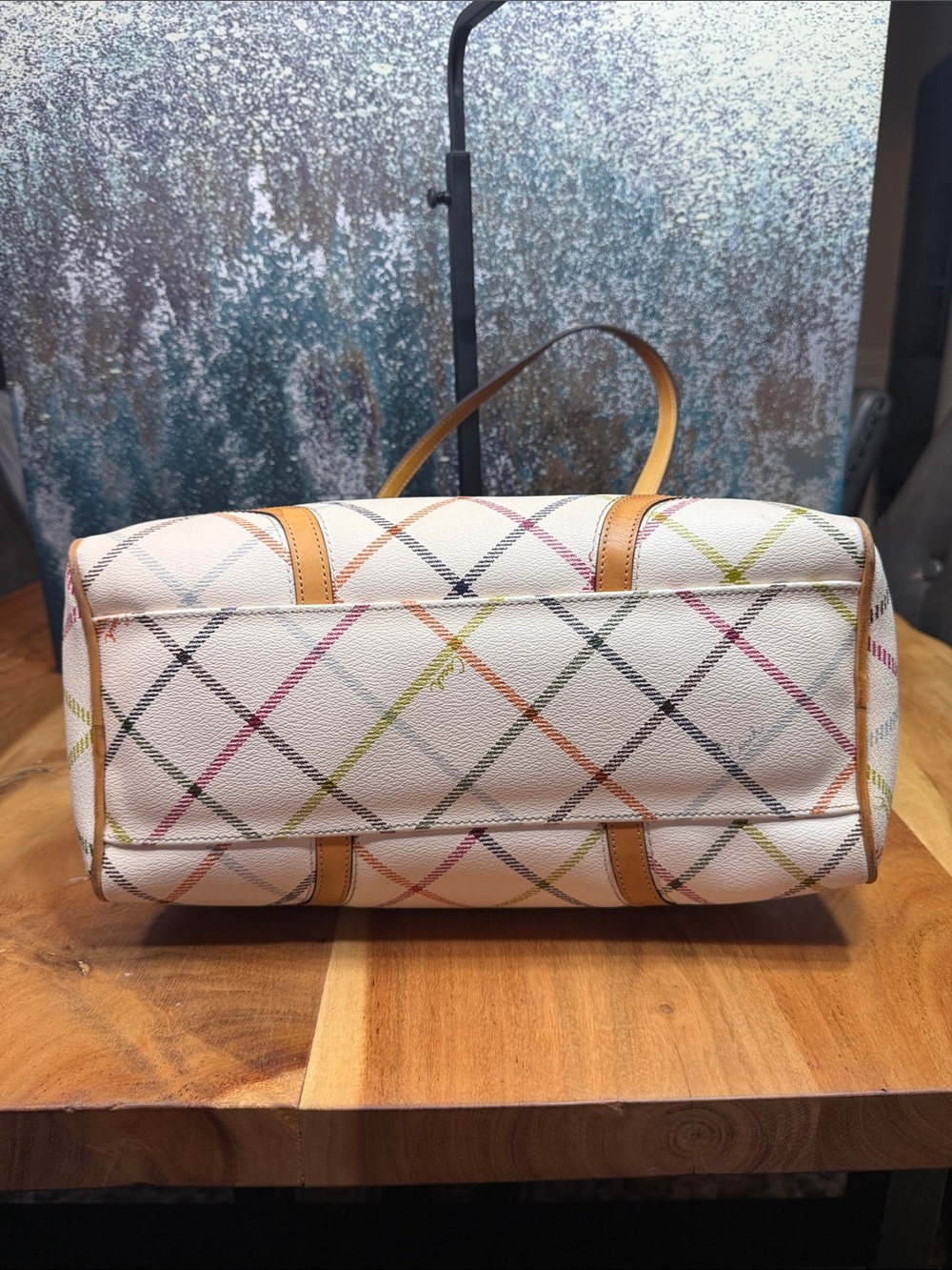 Coach Old Money 2012 Peyton Tattersall Plaid Satchel (EUC) - Picture 11 of 15